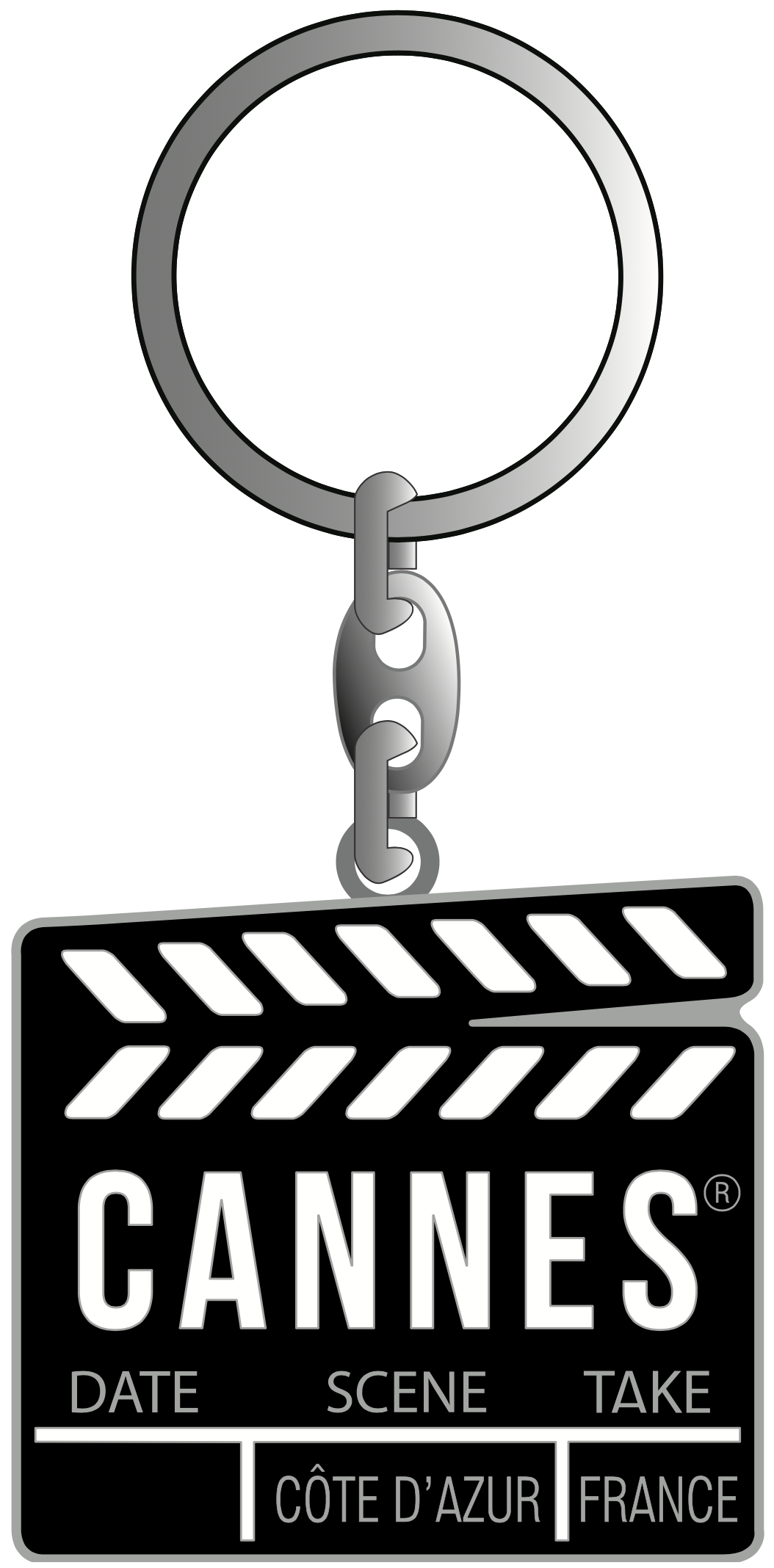 PORTE-CLES METAL "CLAP"