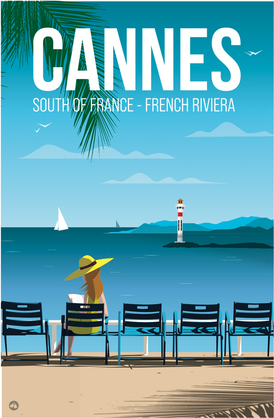 AFFICHE CANNES DE EMMANUEL BAUDOUX " PHARE "