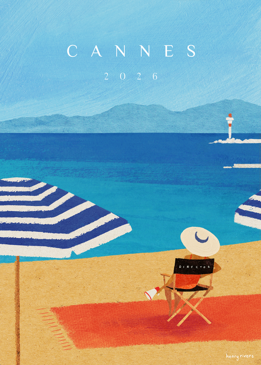 AFFICHE CANNES DE HENRY RIVERS " PARASOL "